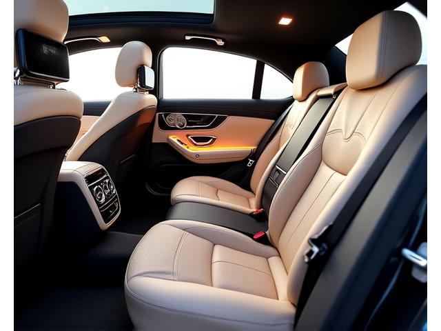 Intérieur luxueux de la Berline Mercedes Classe S