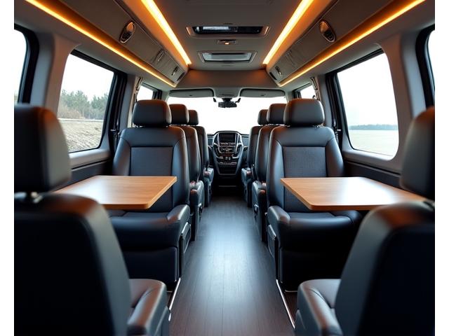 Intérieur spacieux du Van Mercedes Classe V